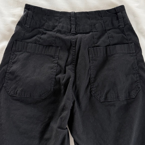 Maeve The Collette High Rise Cropped Wide Leg Pant Black 26 Anthropologie - Picture 8 of 16